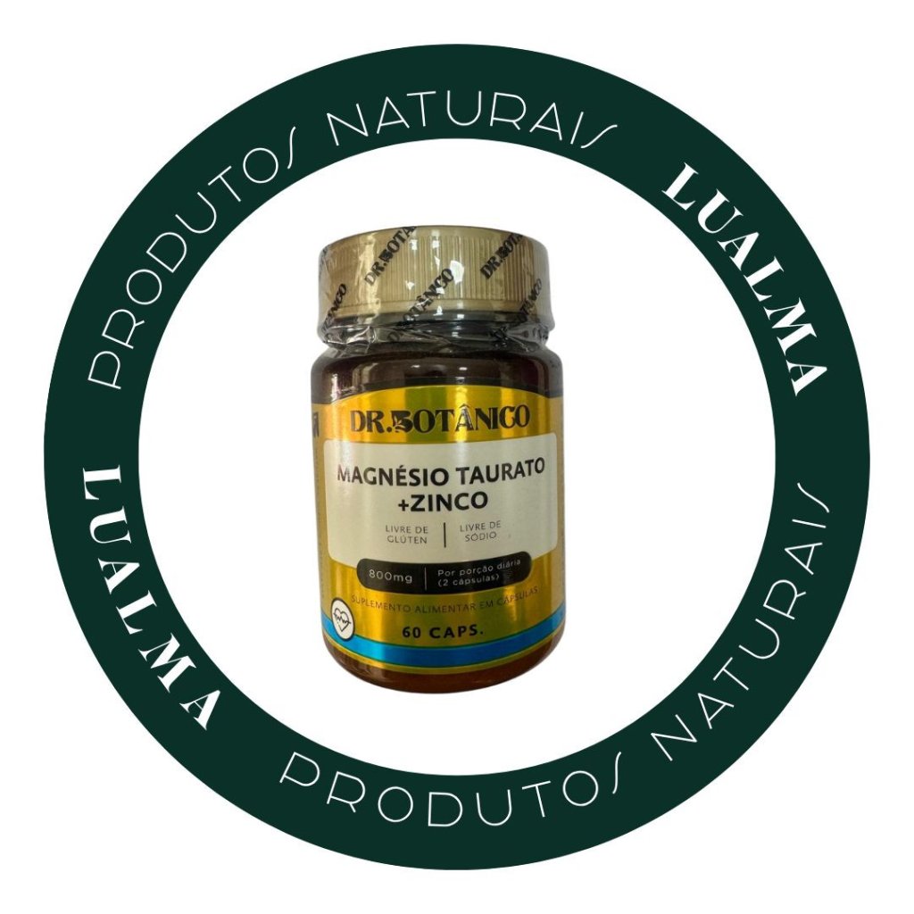 MAGNESIO TAURATO + ZINCO DR.BOTÃNICO 800mg - 60CÁPS