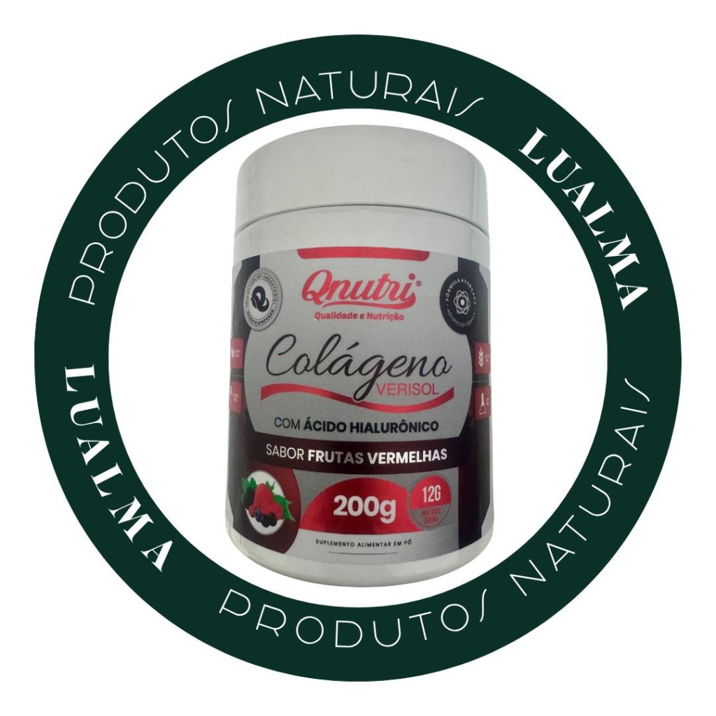 COLÁGENO VERISOL COM ÁCIDO HIALURÔNICO - SABOR FRUTAS VERMELHAS 200G