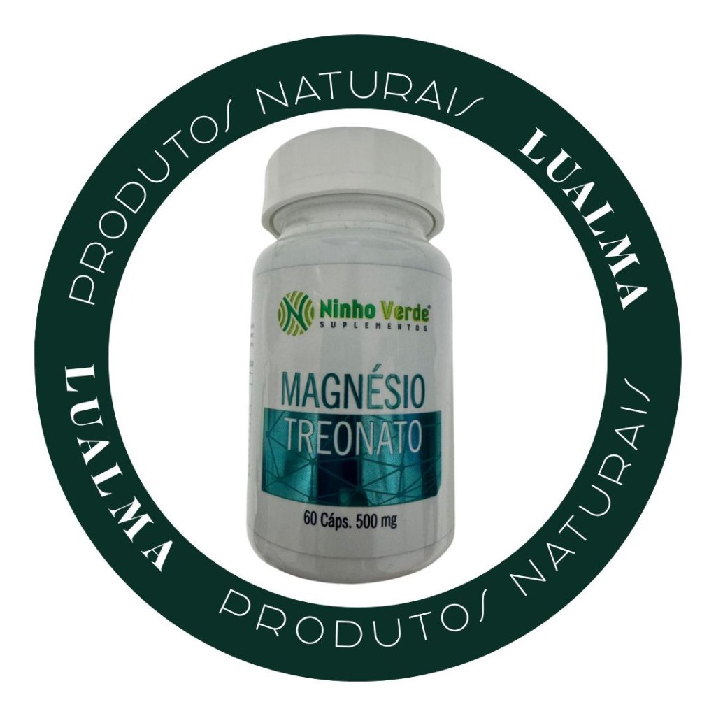 MAGNÉSIO TREONATO 60CÁPS 500mg NINHO VERDE