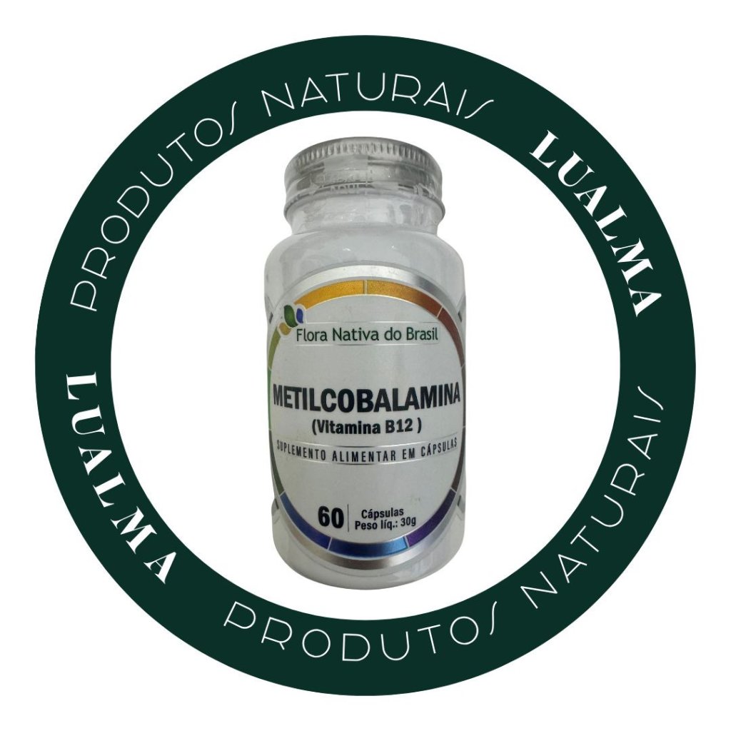 METILCOBALAMINA (VITAMINA B12) 60CÁPSULAS 30g - FLORA NATIVA DO BRASIL