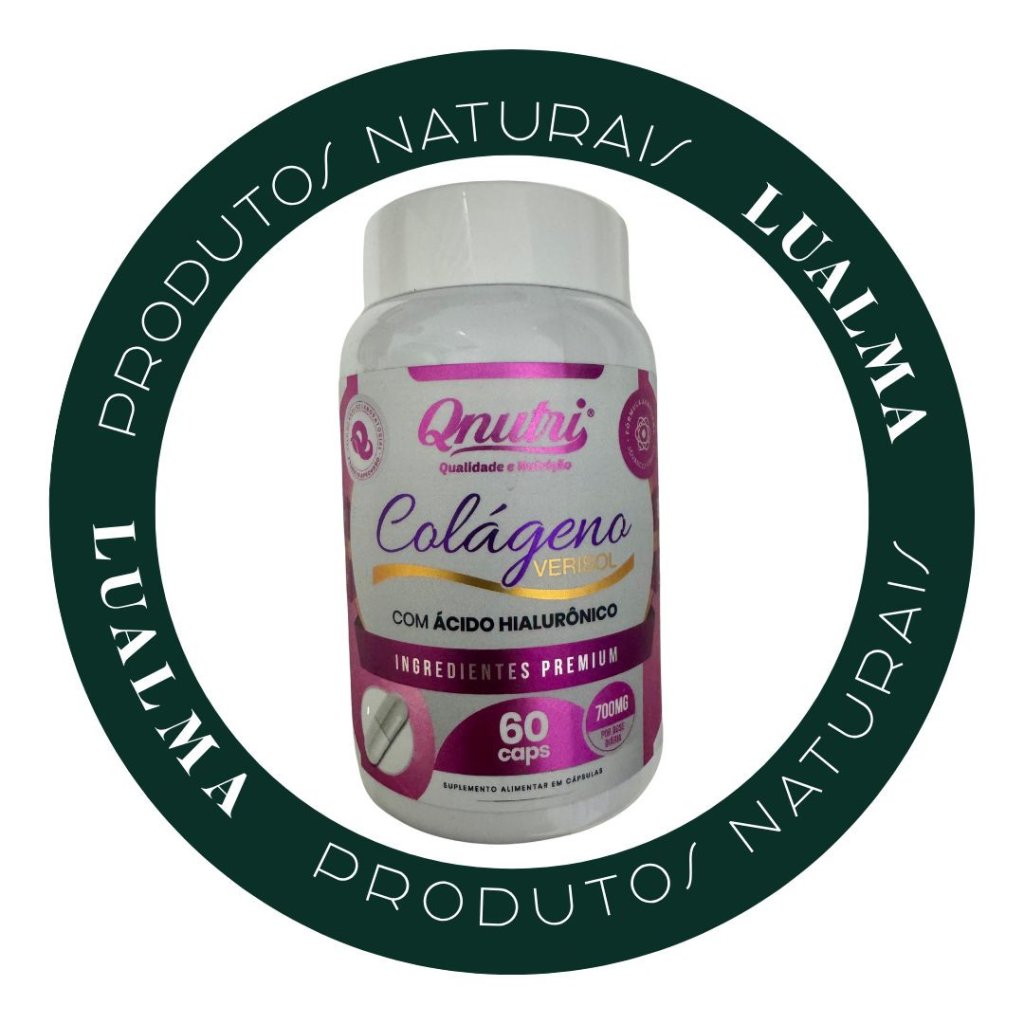 COLÁGENO VERISOL COM ÁCIDO HIALURÔNICO 60CÁPSULAS 700mg - QNUTRI