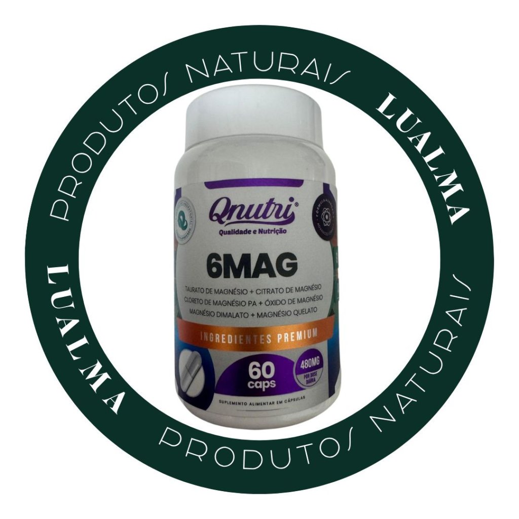 6 MAGNÉSIOS QNUTRI 60CAPS 480mg