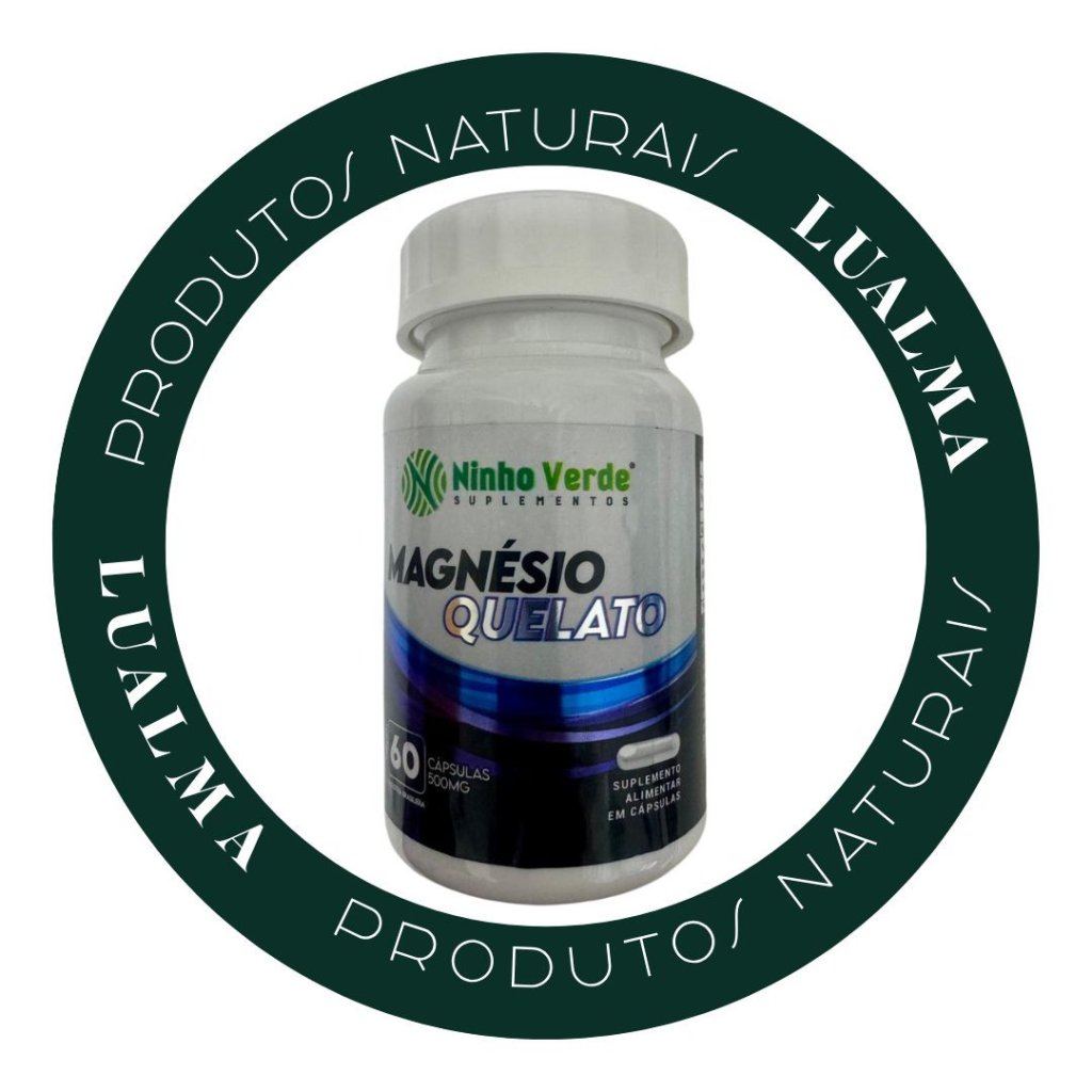 MAGNÉSIO DE QUELATO NINHO VERDE 60CAPS 500mg