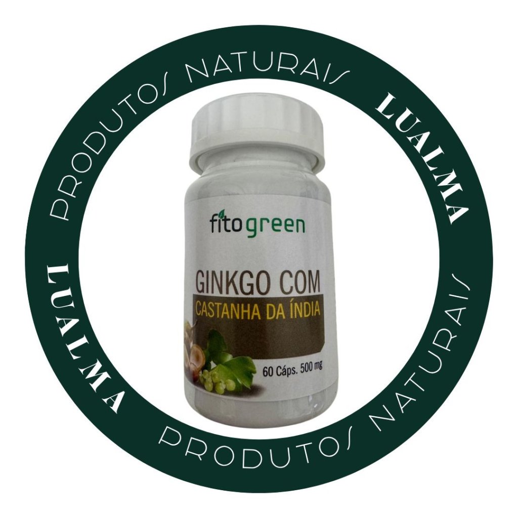 GINKGO BILOBA COM CASTANHA DA ÍNDIA fitogreen 60caps 500mg