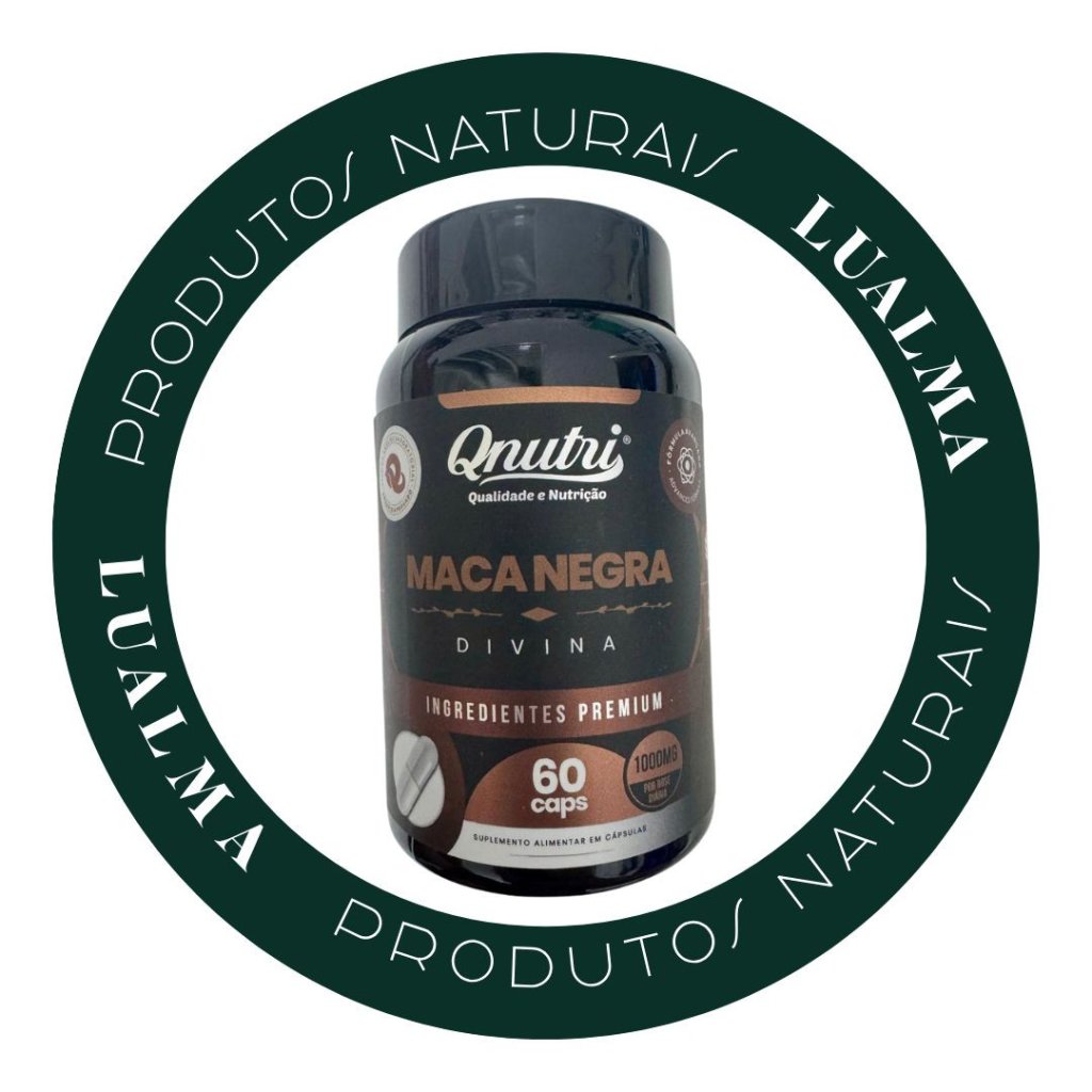 MACA PERUANA NEGRA 1000mg 60CAPS QNUTRI