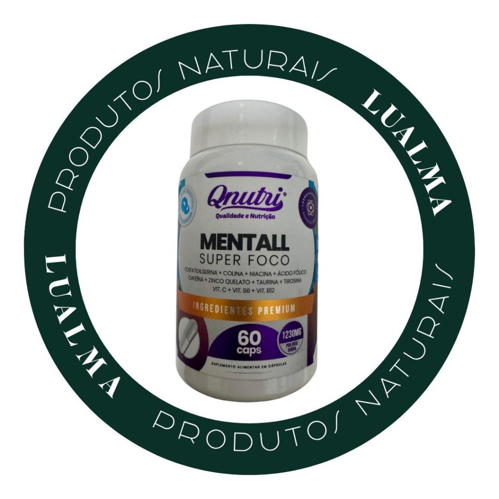 MENTALL SUPER FOCO 60CAPS 1230mg QNUTRI