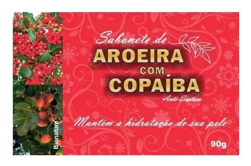 SABONETE DE AROEIRA COM COPAÍBA BIONATURE 90G