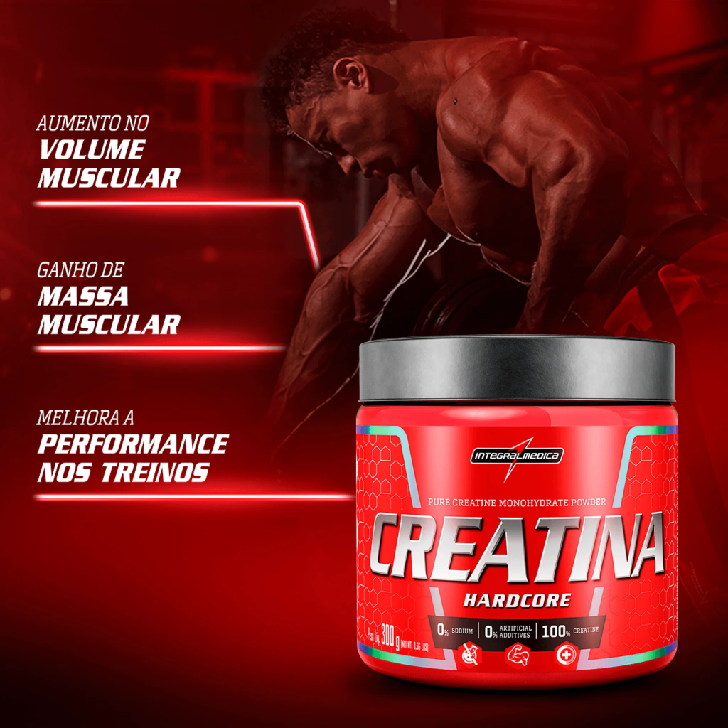 CREATINA HARDCORE 300G INTEGRALMEDICA