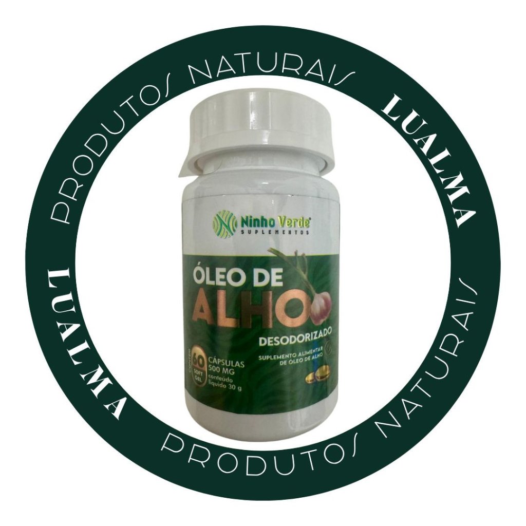 ÓLEO DE ALHO NINHO VERDE 500mg - 60CÁPULAS