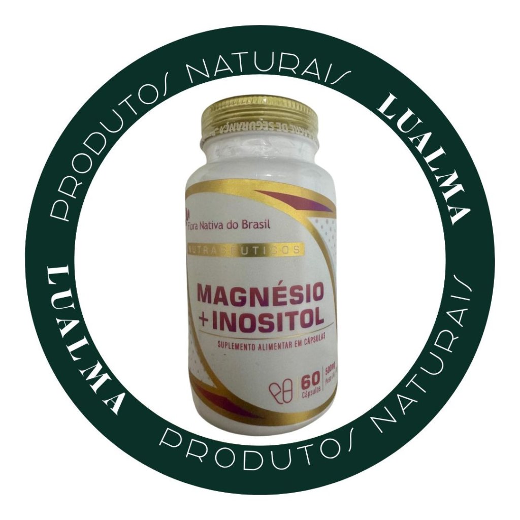 MAGNÉSIO+INOSITOL 60CÁPSULAS 500mg FLORA NATIVA BRASIL