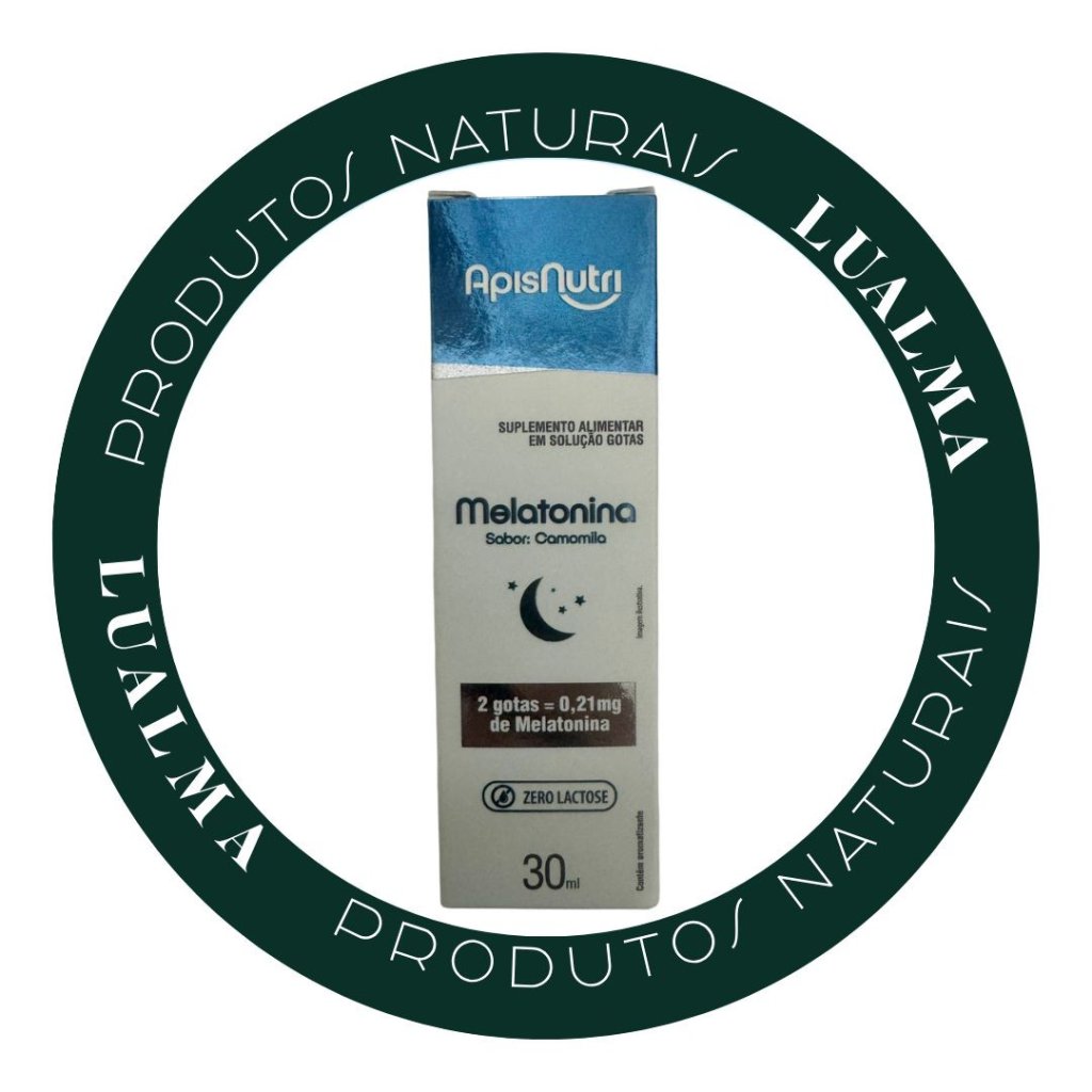 MELATONINA EM GOTAS APISNUTRI - SABOR :CAMOMILA 30ml