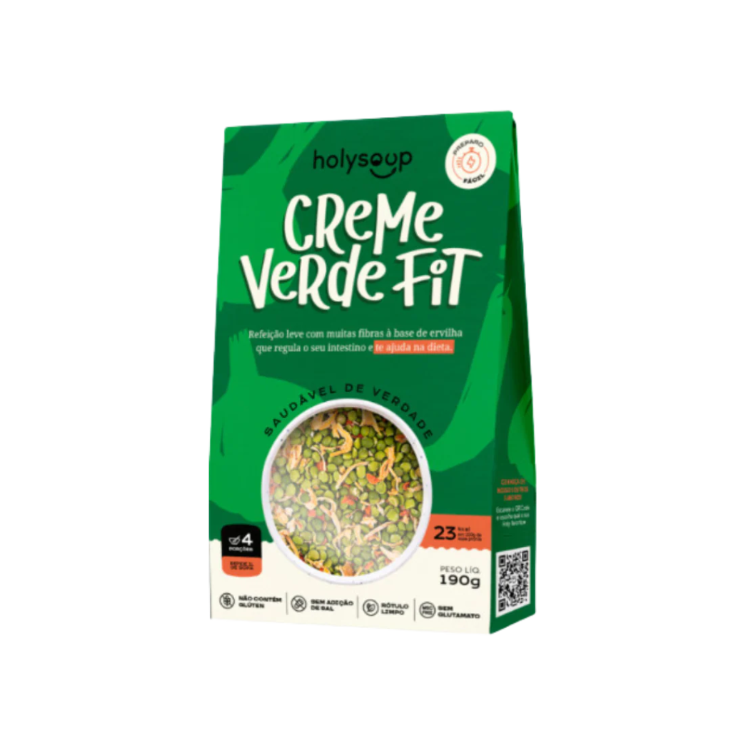 HOLYFOODS SOPA CREME VERDE FIT Z/G 130G