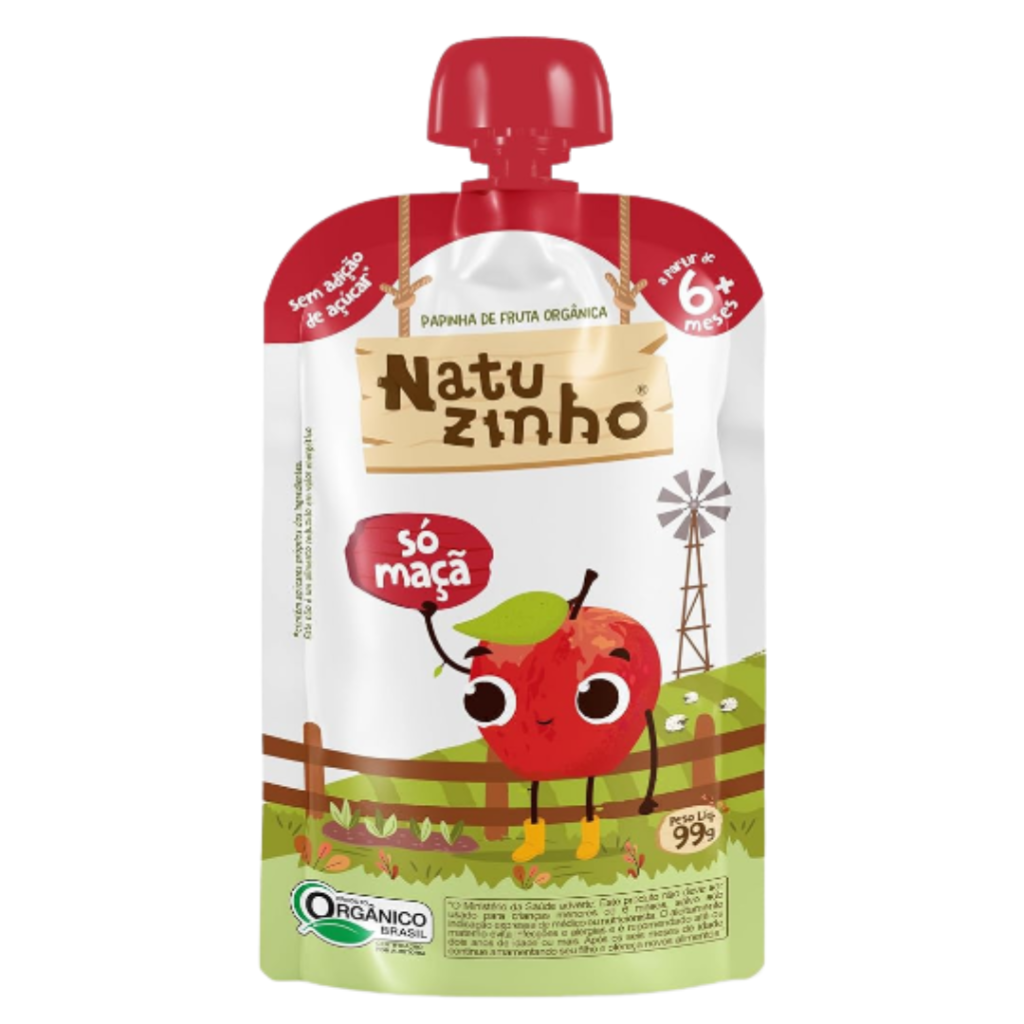 NATUZINHO PAPINHA DE FRUTA ORG. MACA 99G