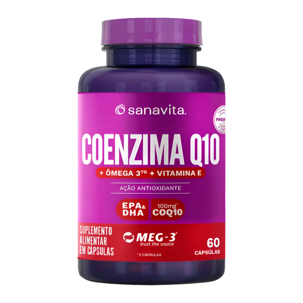 COENZIMA Q10 + OMEGA 3 - POTE 6- 60 CÁPSULAS