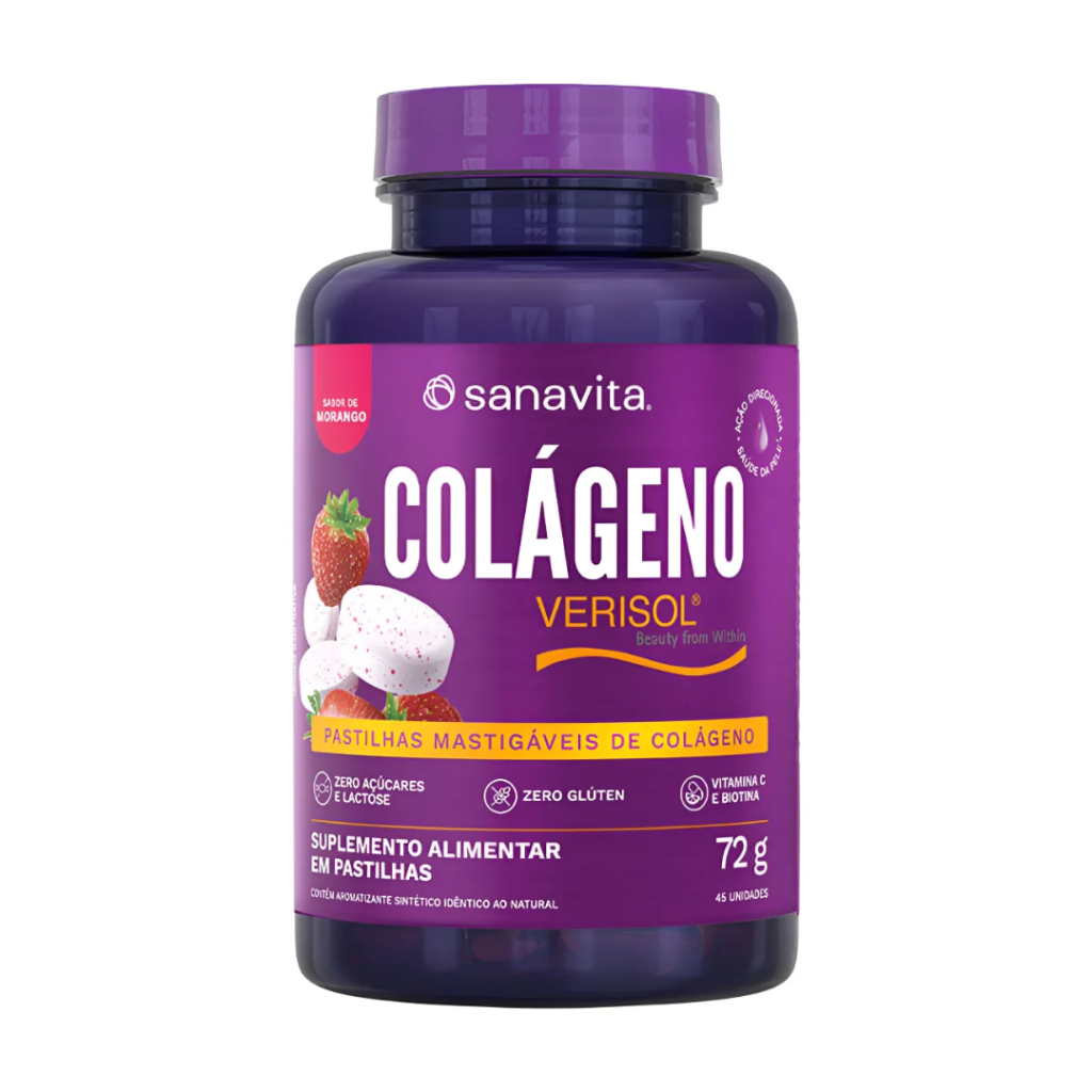 COLÁGENO VERISOL MASTIGAVEL - 45 PASTILHAS