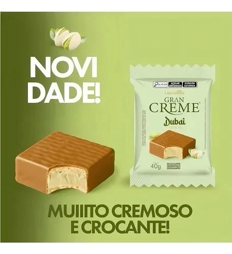 LACIELLA GRAN CREME DUBAI CHOC.LEITE PISTACHE 40G