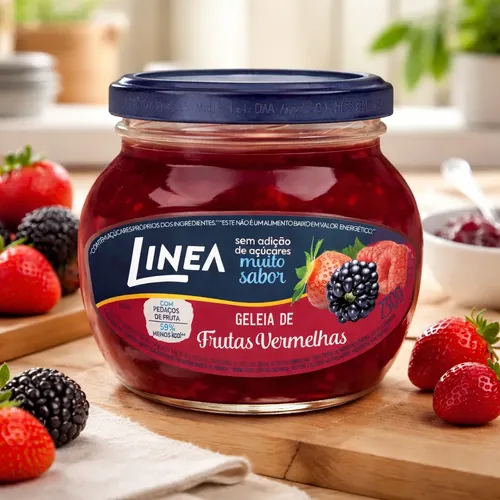 GELEIA DE FRUTAS VERMELHAS 230G LINEA ZERO AÇUCAR 