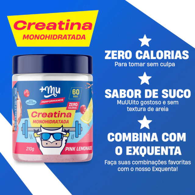 MAIS MU CREATINA SABOR PINK LEMONADE 210G