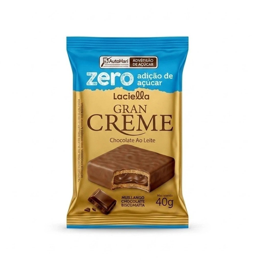 LACIELLA GRAN CREME  CHOC.LEITE SEM AÇUCAR 40G