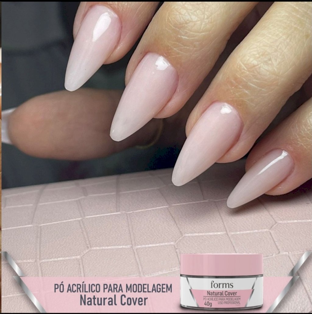 Pó acrílico forms natural cover