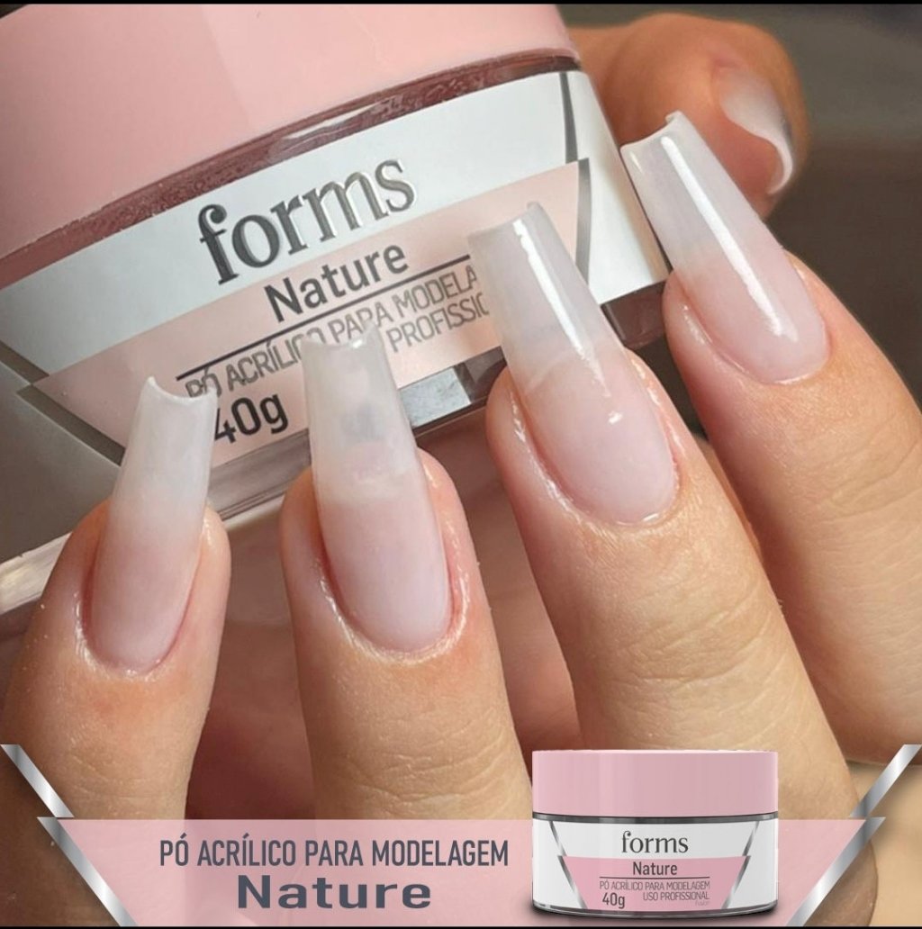 Pó acrílico forms nature