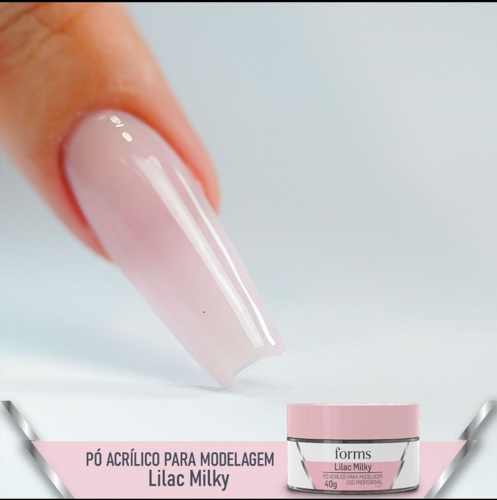 Pó acrílico forms lilac milky