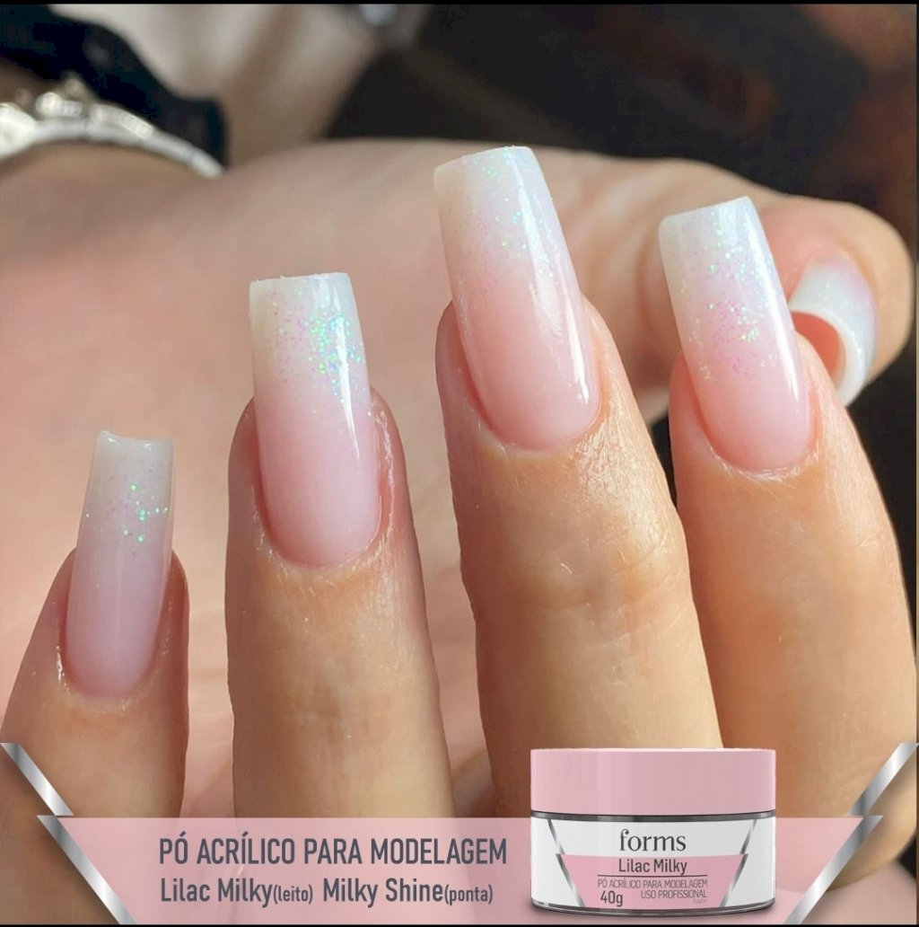 Pó acrílico forms milky shine