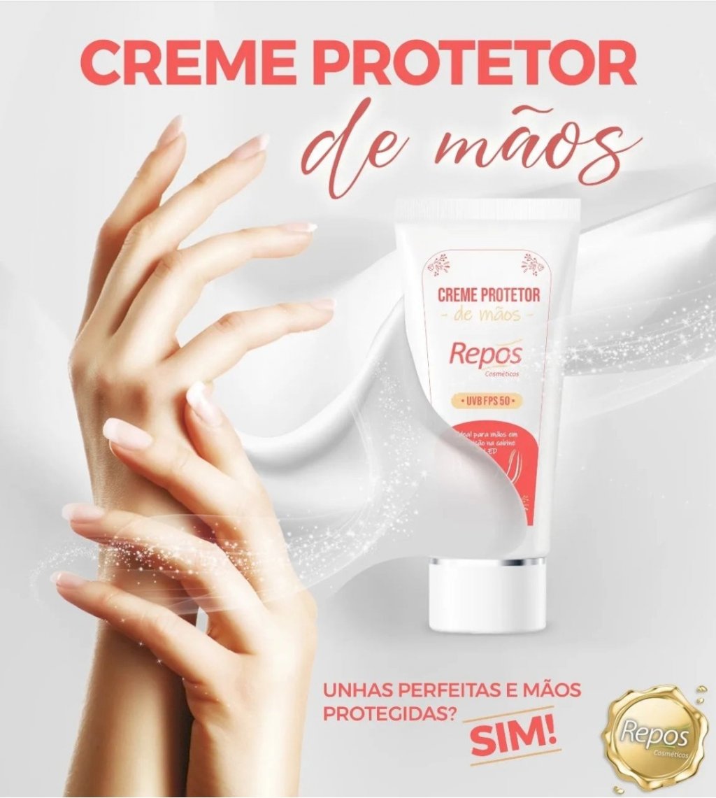 Creme protetor de mãos repôs 