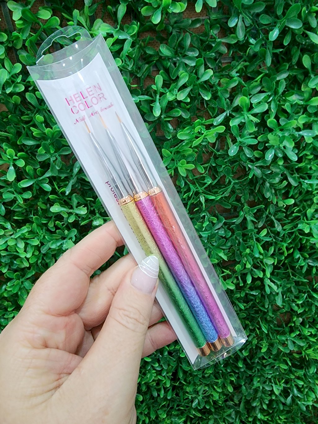 Kit pincel cabo areia colorida 