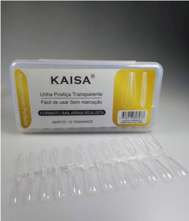 Postiça soft bailarina realista kaysa transparente