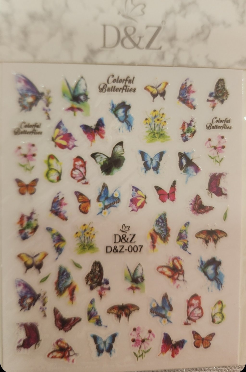 Adesivo borboleta d&z 007