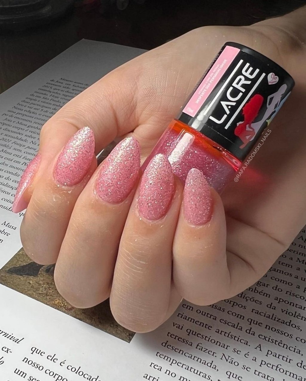 Esmalte lacre sonho cor de rosa