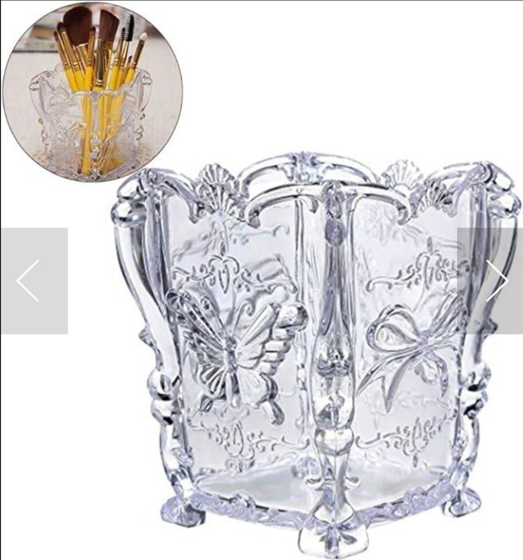 Porta pincel acrílico transparente 