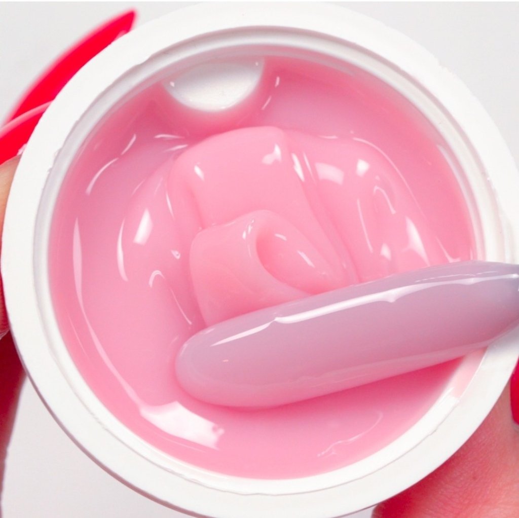 Gel insignia pink nails 21