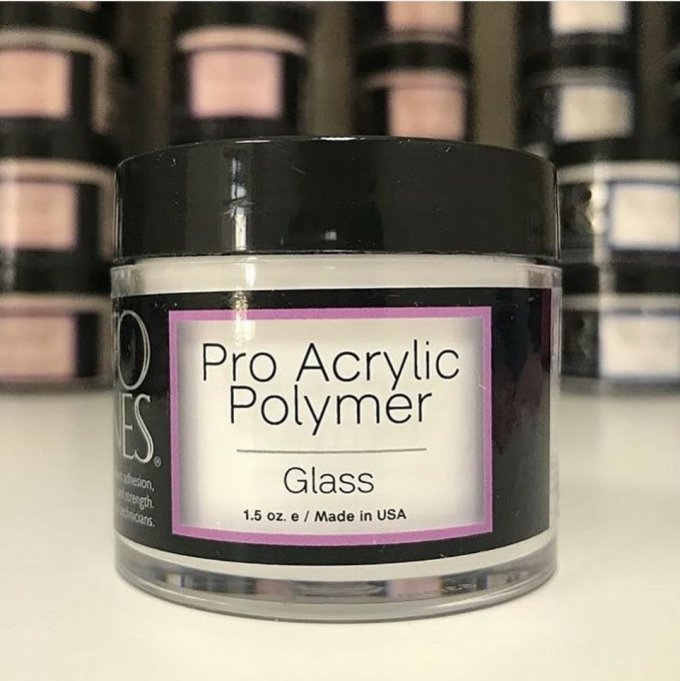 Pó acrílico glass( transparente) Tones 