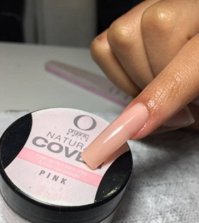 Pó acrílico cover pink organic 