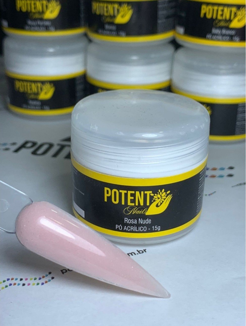 Po acrílico potent rosa nude