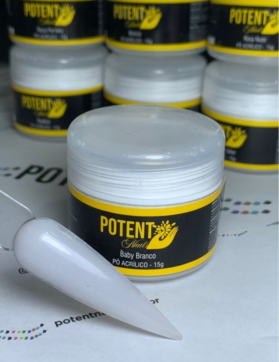 Po acrílico potent baby branco