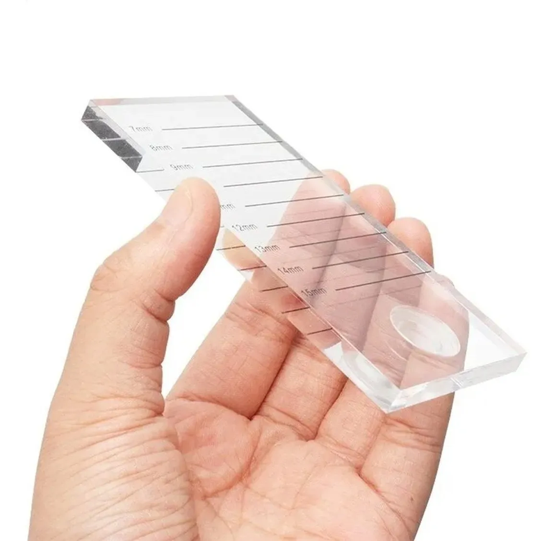 placa para colocação de cilios