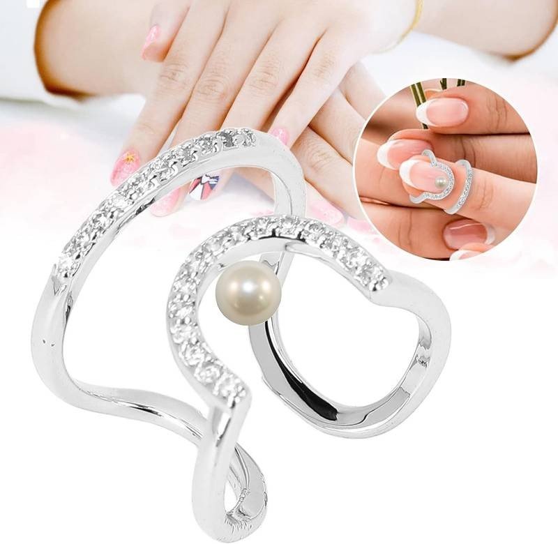 anel prata com perola