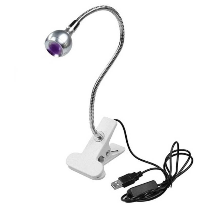 Lanterna led mesa prata