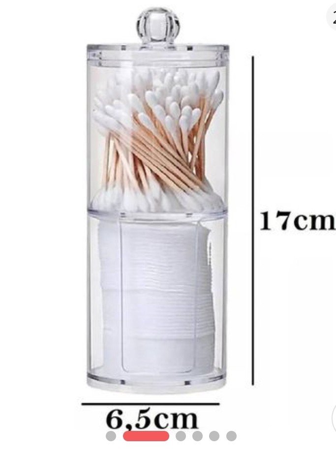 Porta Cotonete e algodão 