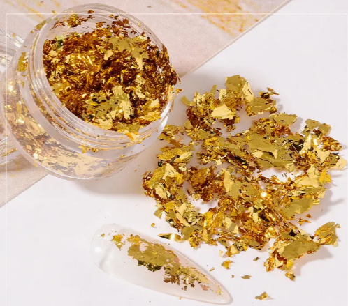 folha de ouro dourada