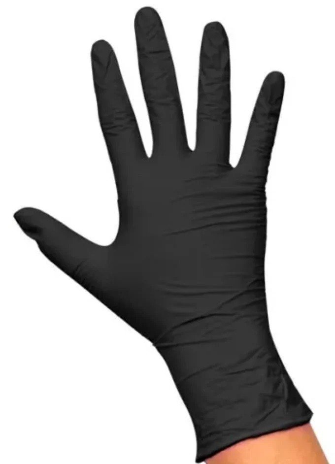 Luva nitrilica preta