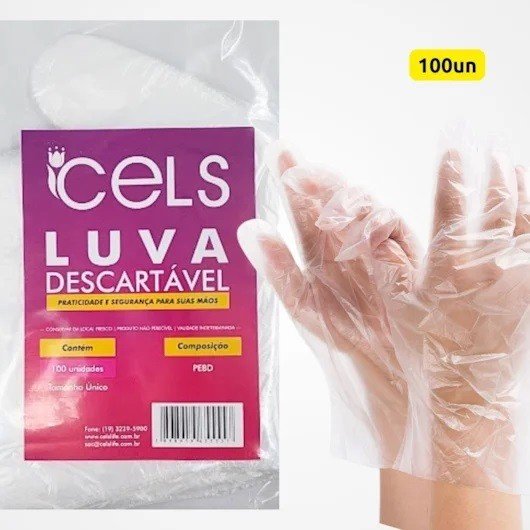 Luva descartpavel cels