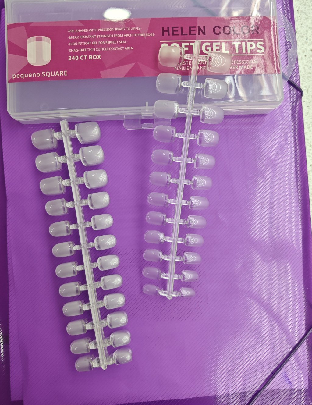 unha pequena square base fosca / soft gel