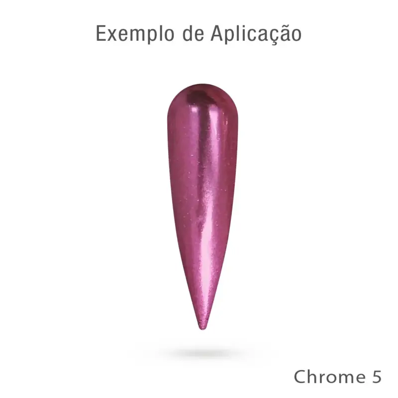 Pó Cromado Charms 5 espelhado