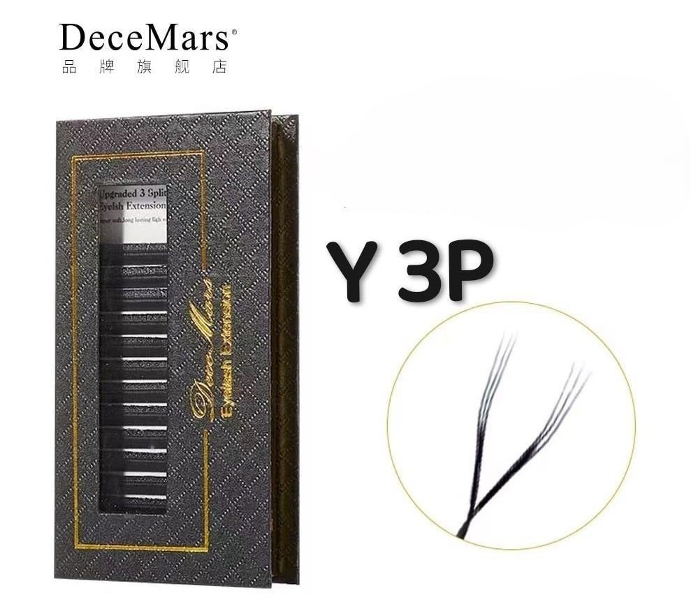 cilios Decemars Y 3 pontas 07d volume brasileiro 8-12 mix