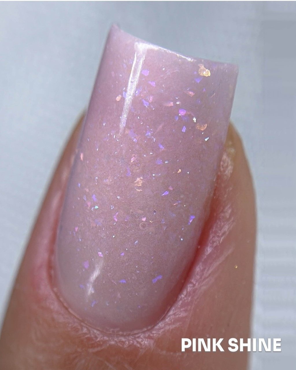 Po acrílico volia pink shine