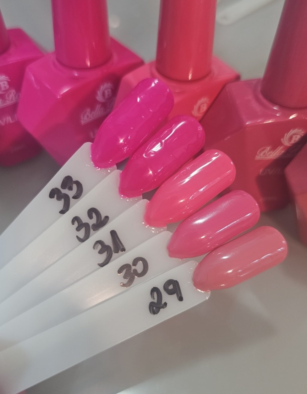 Esmalte bella rosa diamante 